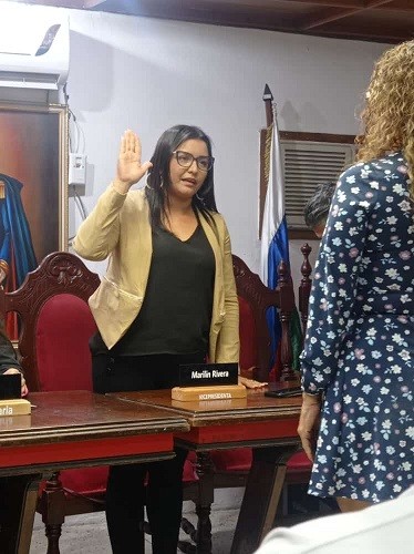 Diario Frontera, Frontera Digital,  Marilin Rivera, CONCEJO MUNICIPAL TULIO FEBRES CORDERO, TFC, UNT, Panamericana, ,Marilin Rivera se juramentó como presidenta del Concejo Municipal de TFC