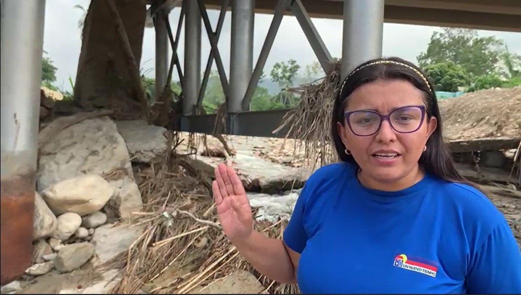Diario Frontera, Frontera Digital,  Marilin Rivera, Concejo Municipal, Tulio Febres Cordero, río Arenoso, Jehyson Guzmán, UNT, Mérida, Panamericana, ,Concejal Marilin Rivera: en Mérida puente sobre el río Arenoso podría colapsar debido a fallas en su estructura