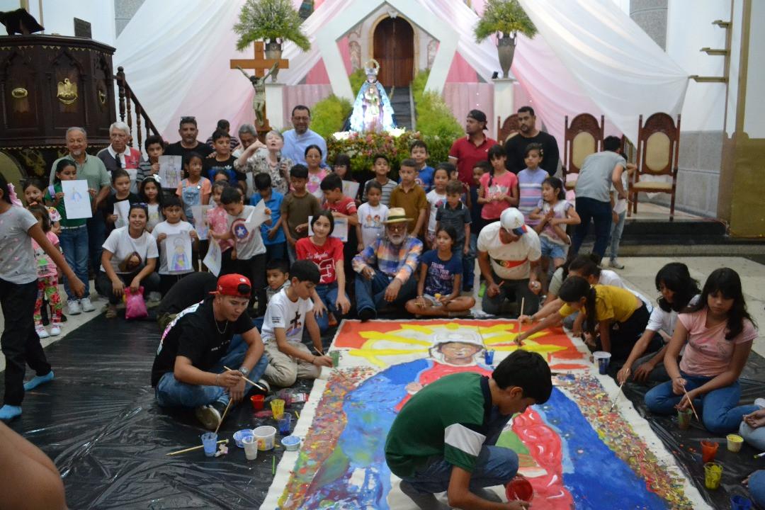 Diario Frontera, Frontera Digital,  Mocoties, ,“Pintando con María” llenó de arte y fe al Santuario Diocesano Nuestra Señora de Regla  en Tovar