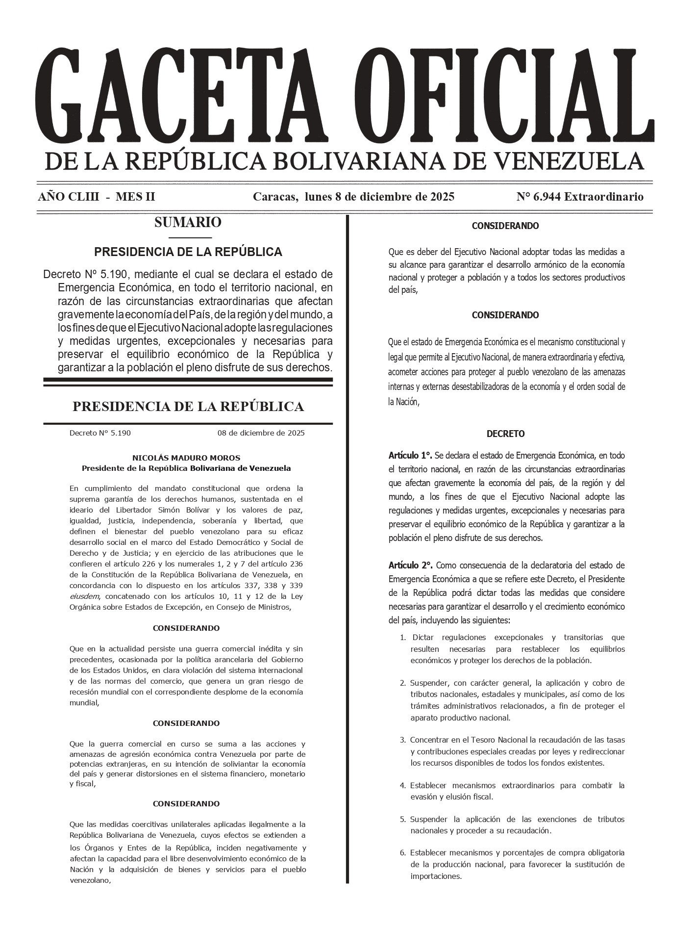  Nacionales, 