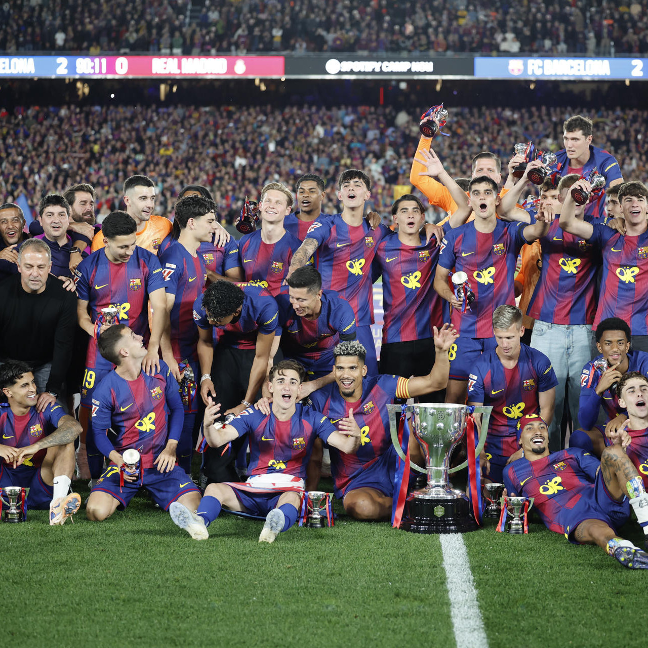 Frontera Digital,  Deportes,  Barcelona conquistó su segunda Liga consecutiva con triunfo de 2 goles por 0 sobre el Real Madrid