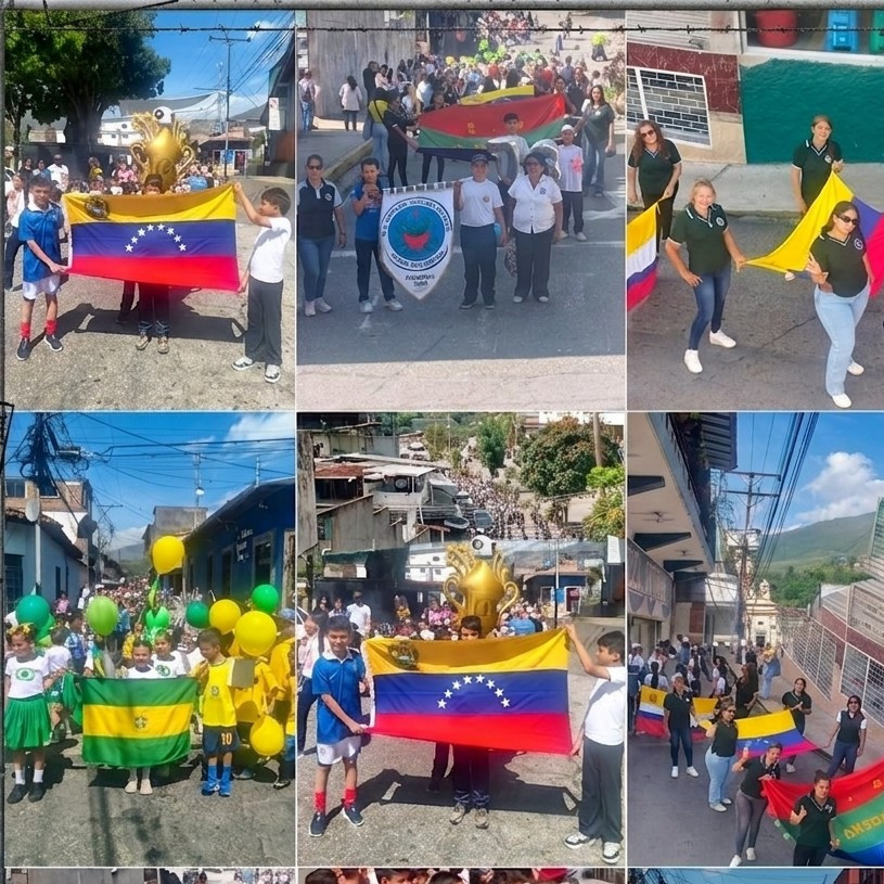Frontera Digital, Diario Frontera, Desfile de gala engalanó las calles de Tovar por el 73.º aniversario de la Escuela Coronel Antonio Rangel