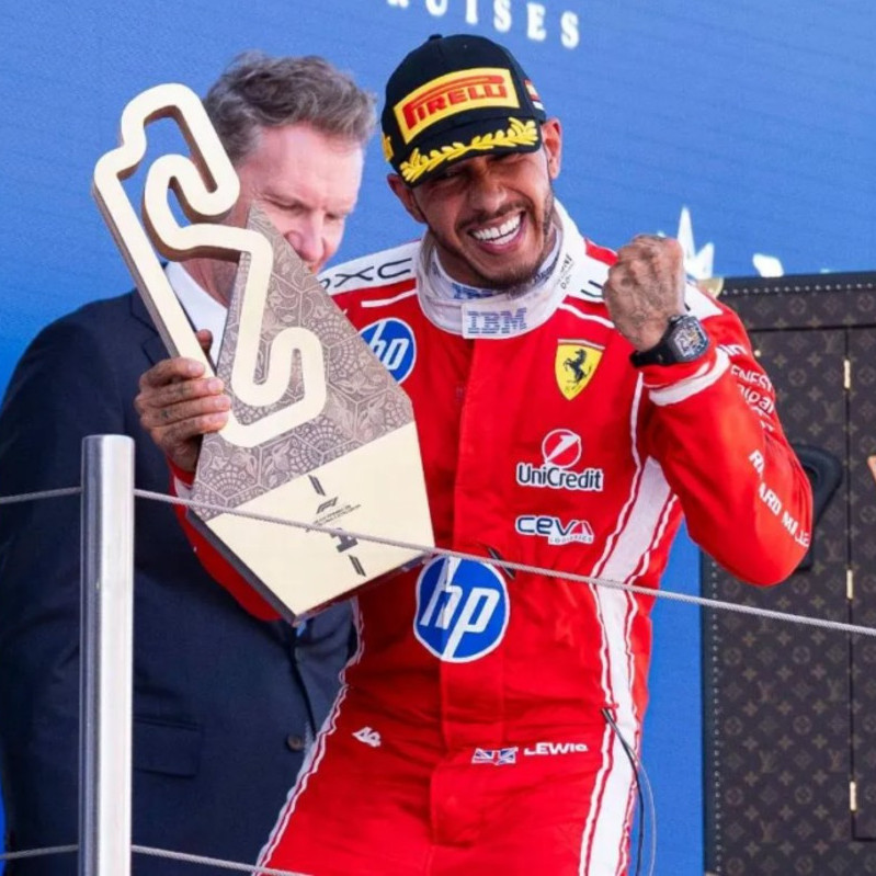 Frontera Digital, Diario Frontera, Por fin celebra con Ferrari: Hamilton ganó el Gran Premio de Barcelona