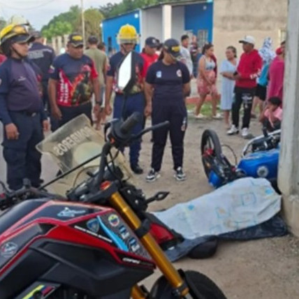 Frontera Digital, Diario Frontera, Murió motorizado al estrellarse con una pared 
en el barrio La Victoria dse Santa Bárbara del Zulia