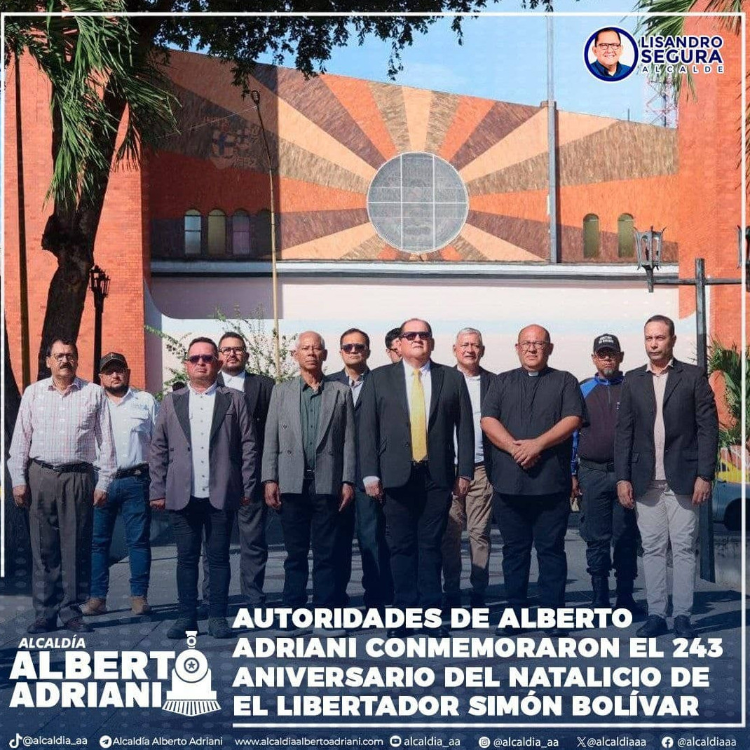 Frontera Digital,  El Vigía Panamericana,  Alcalde Lisandro Segura reafirma compromiso con los valores bolivarianos 
en los 243 años del nacimiento de Simón Bolívar