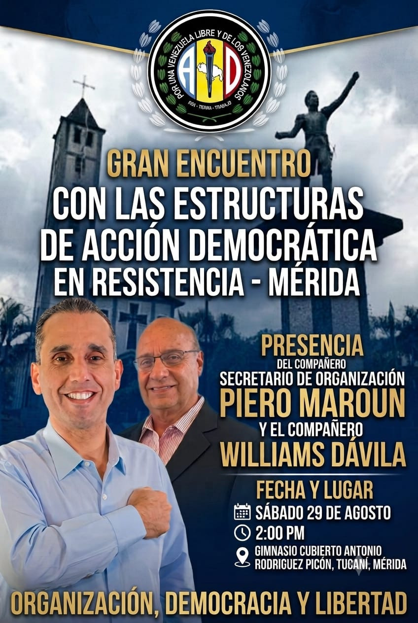 Diario Frontera, Frontera Digital,  Politica, ,La actividad se enmarca en la estrategia de la tolda blanca de reafirmar su compromiso con la democracia y la libertad, en un contexto político marcado por la necesidad de articulación de las fuerzas opositoras,AD en Resistencia celebrará gran encuentro político con Piero Maroun y Williams Dávila en Tucaní