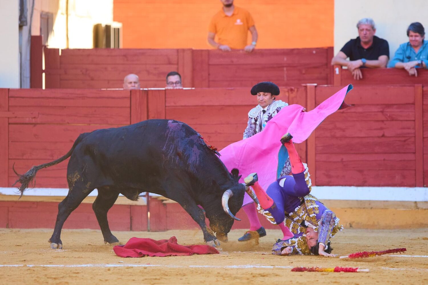 Diario Frontera, Frontera Digital,  Mocoties, ,Momento de la fortísima voltereta que se llevó el novillero tachirense Rafael de la Cueva iniciando faena, lo que pone en entredicho su presencia la próxima semana, el jueves 3 de septiembre en la localidad navarra de Peralta; el sábado 5 en El Álamo (Comunidad de Madrid) y en especial el lunes 7 en la toledana Villaseca de la Sagra en festejo televisado por OneToro. Foto: mundotoro.com,Más de 400 abonos vendidos respaldan edición taurina ferial tovareña 2026