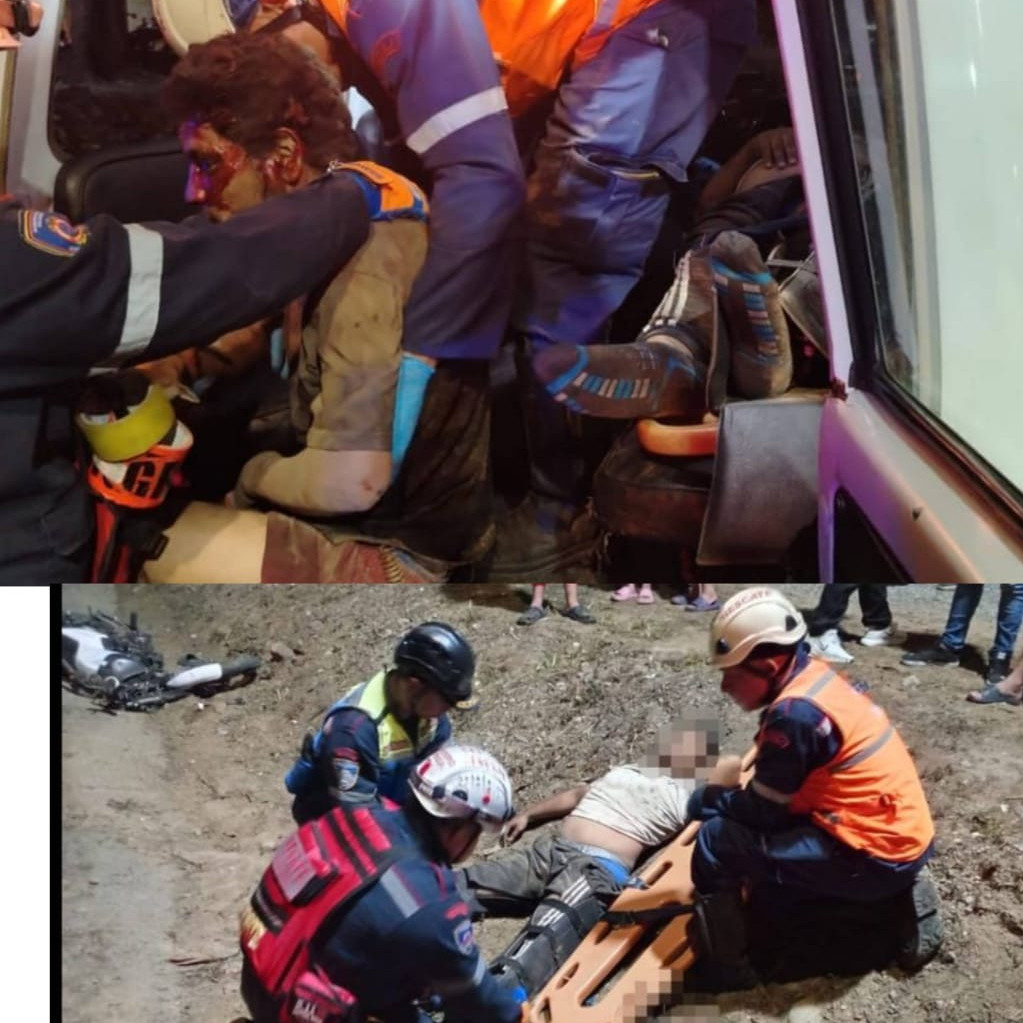 Diario Frontera, Frontera Digital,  Sucesos, ,Motorizado y su acompañante resultaron heridos tras volcar moto en Brisas del Chama de El Vigía