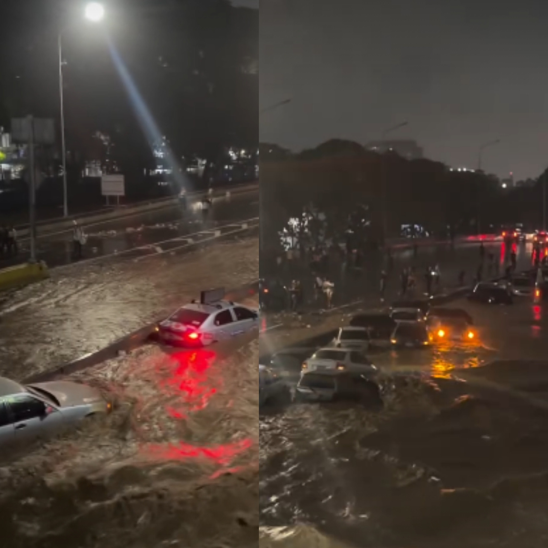 Diario Frontera, Frontera Digital,  Nacionales, ,Colapso en la autopista Valle‑Coche por lluvias la noche de este sábado
