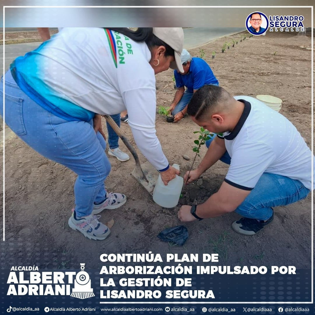 Frontera Digital,  El Vigía Panamericana,  Plan de Arborización fortalece las áreas verdes en el municipio Alberto Adriani
