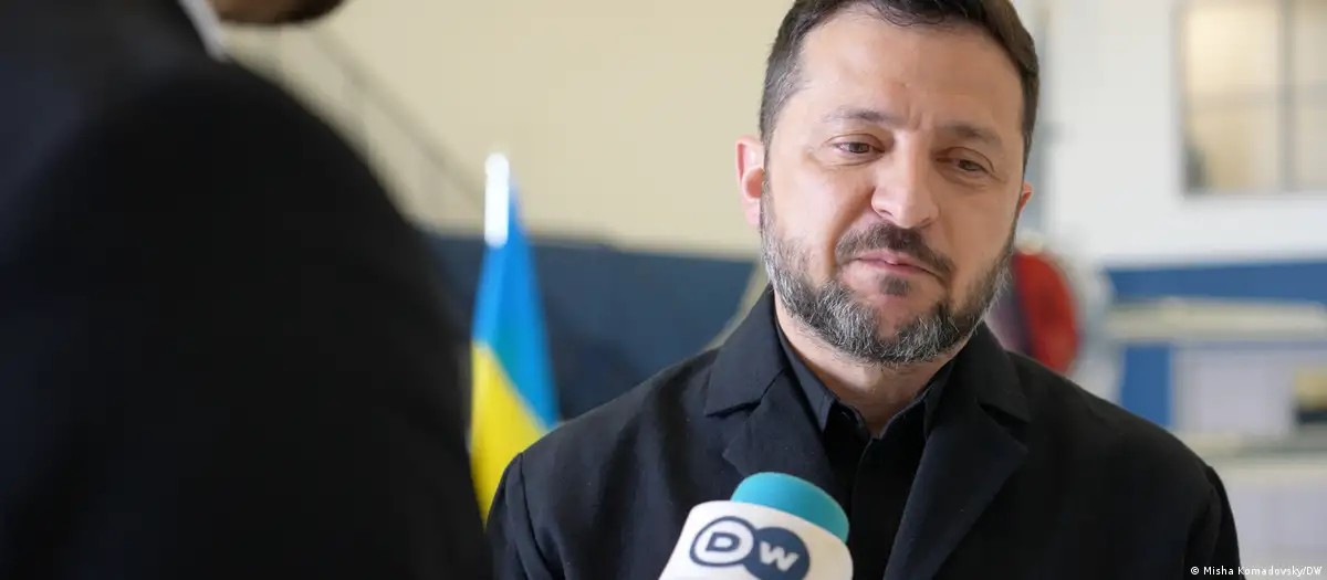 Diario Frontera, Frontera Digital,  Internacionales, ,El presidente ucraniano, Volodimir Zelenski, durante su entrevista en Canadá con Misha Komadovsky, uno de los corresponsales de DW en Washington.Imagen: Misha Komadovsky/DW,Entrevista: Zelenski dispuesto a reunirse con Putin en Miami