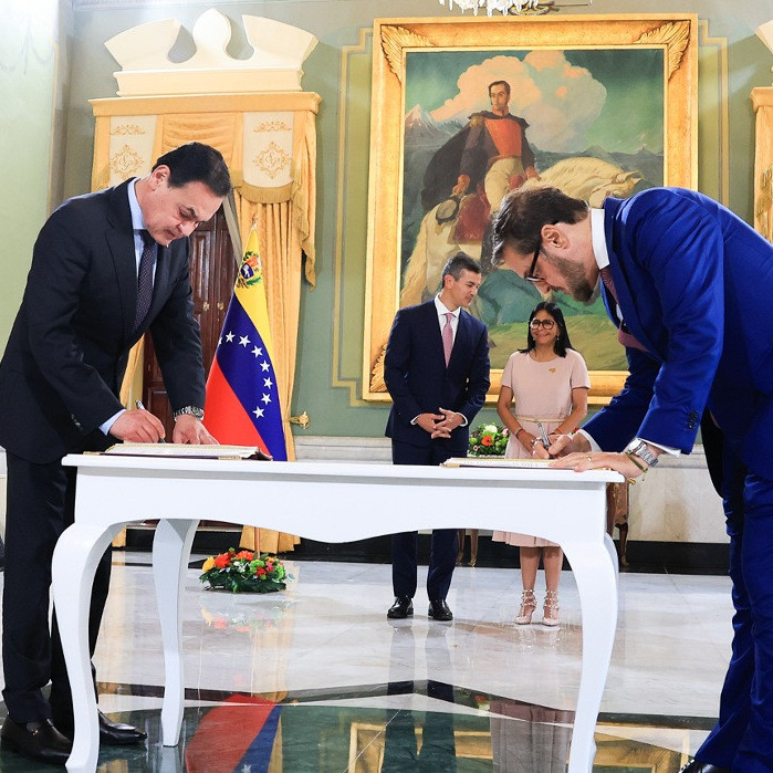 Frontera Digital, Diario Frontera, Venezuela y Paraguay firman comunicado conjunto tras reunión de la Ejecutiva con Santiago Peña